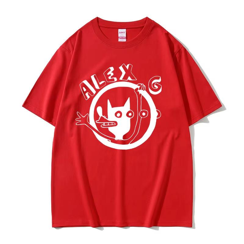 Singer Alex G Graphic Tshirt Unisex Women Fashion Cartoon Oversized Tshirts Unisexs Casual Cotton T Shirt Unisex Vintage Crewneck Tees