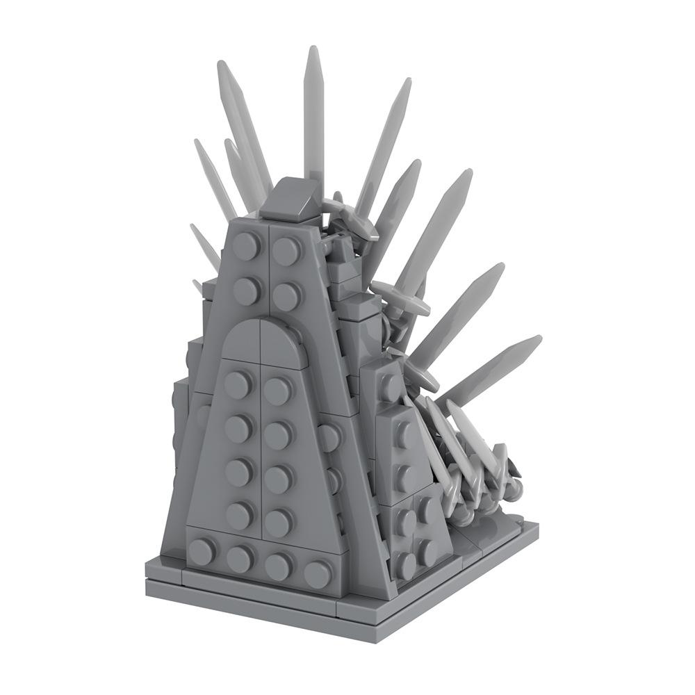 MOC Iron Throne Sword Chair Ancient Dragon Military City Building Blocks Classic Model Bricks Kits Sets Ideas Game