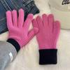 Windproof Touch-screen Gloves Keep Warm Stretch Knit Mittens Fashion Knitted Gloves  Women