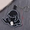 Rotatable Pull Play Egg Cat Keychain Exquisite Jewelry Keychain Cute Trick Cat Bag Pendant  Couple