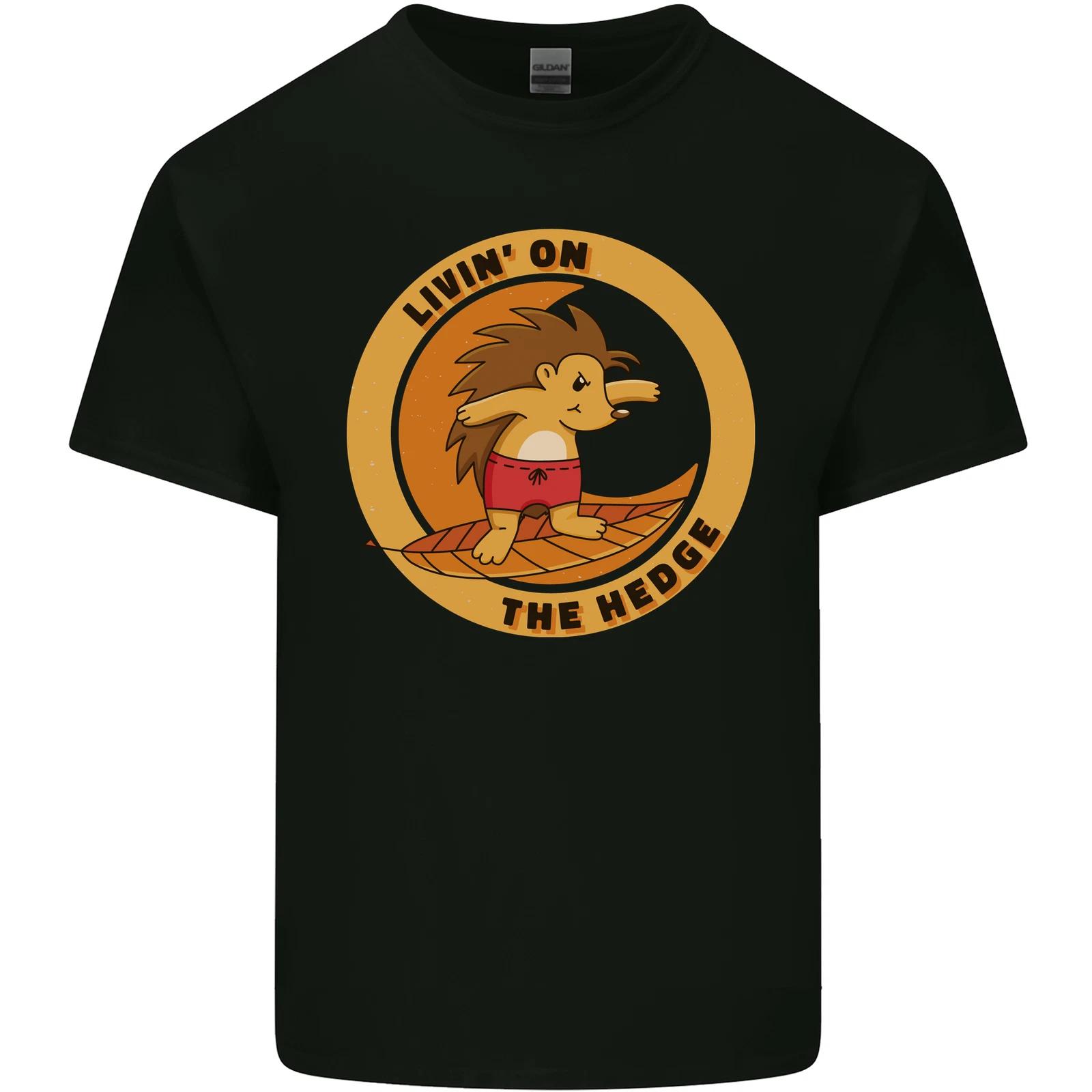 Hedgehog Living on the Hedge Funny Surfing Kids T-Shirt Childrens 3XL