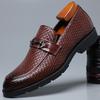 Woven Men'S Shoes Leather Shoes Foot Cover Large Size European And American Men'S Business Shoes