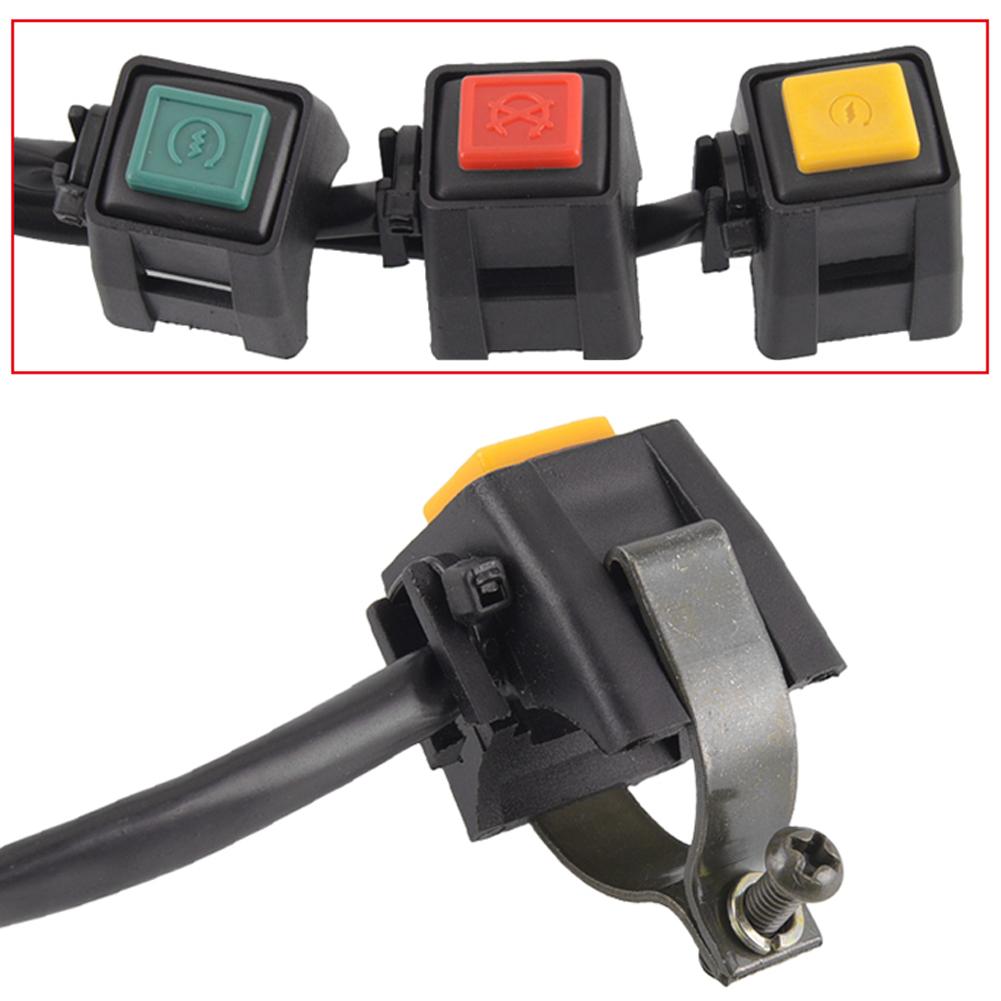 22mm Durable ATV Motorrad Dual Sport Quad Start Horn Kill Off Stop Schalter Taste Motorrad Zubehör Steuergriff Schalter