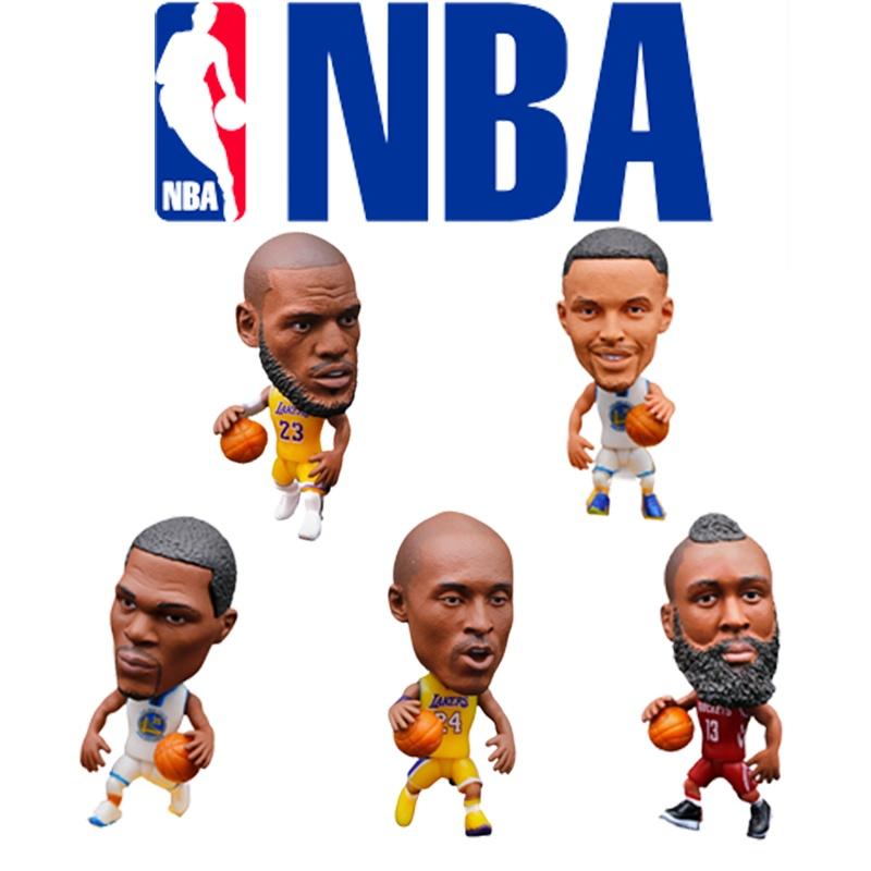 Figuras Colecionáveis de Jogadores da NBA Kobe James Curry Mini Bonecos