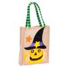 Halloween Tote Bag Gunny Cloth with Handle 4 Patterns Thanksgiving Bags for Trick Treat