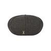 VARZAR VA Studded Octagonal Wool Beret Gray