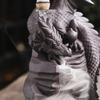 Creative Pterosaur Handicrafts Waterfall Backflow Incense Burner Dragon  Stick Holder Purple Clay Censer