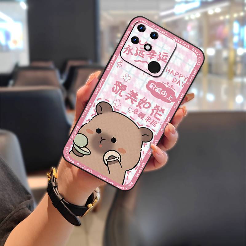 Anti-dust Back Cover Phone Case For OPPO Realme Narzo 50A Cartoon Anti-knock Fashion Design Waterproof Shockproof TPU