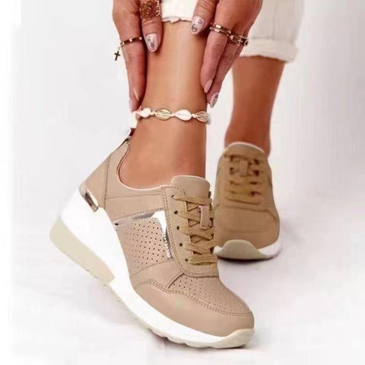 European and American Foreign Trade Cross-lace-up Muffin Bottom, Walking Casual Sports Shoes, Single Shoes, Platform 2025 Spot