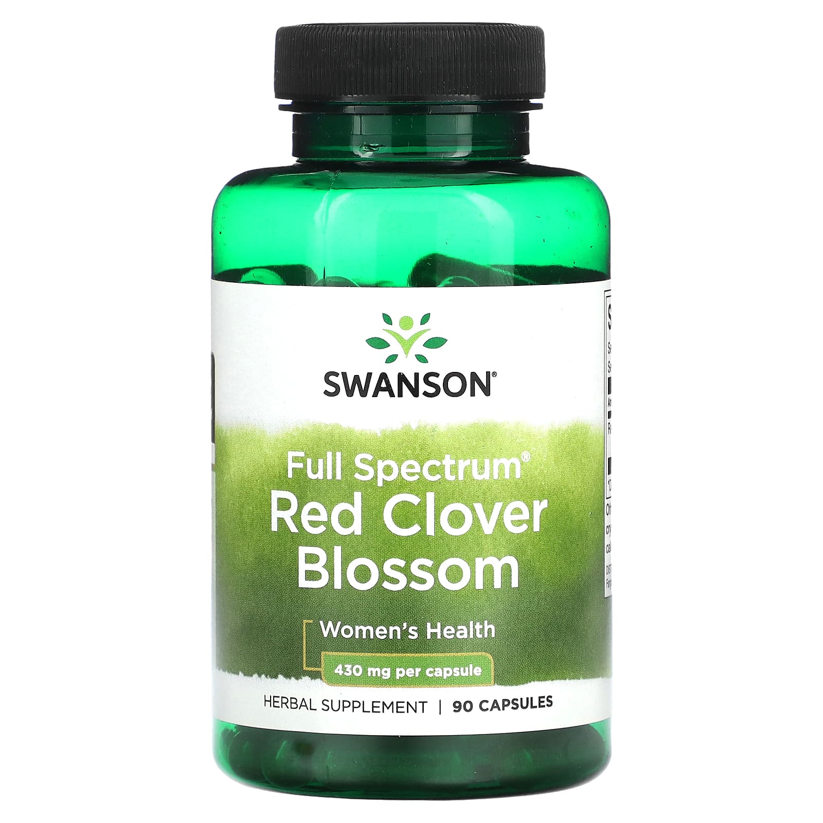 

Full Spectrum Red Clover Flower, 430Mg, 90 Capsules