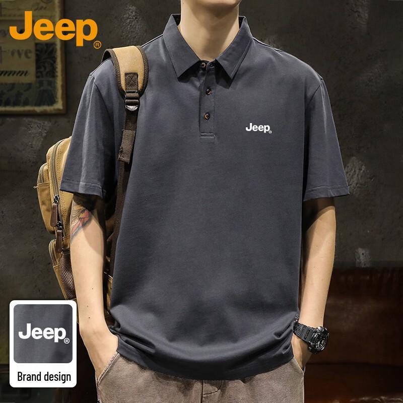 JEEP Men s Summer Casual Heavyweight Polo Shirt XL