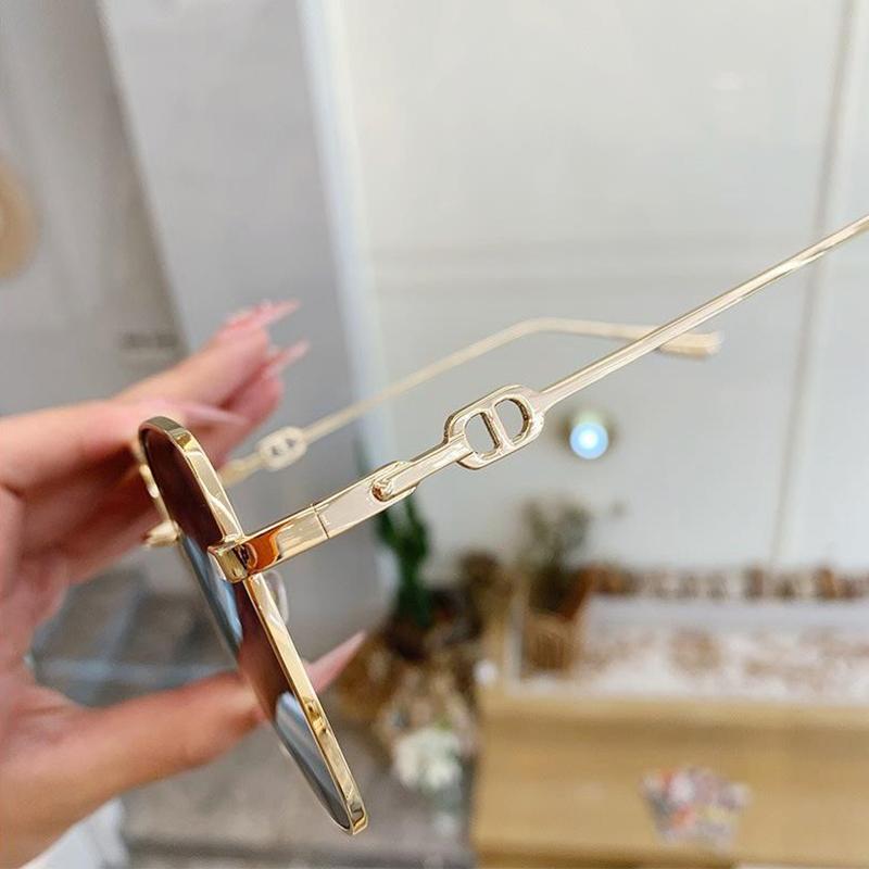 Metal Large Frame Square Sunglasses Women Fashion Sun Glasses Men Outdoor Driving Eyewear