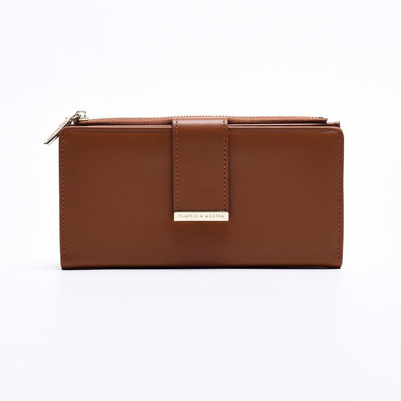 Новое поступление Женский кошелек Женский кошелек Длинный Студенческий Высококлассный Внешнеторговый Кошелек для монет Кошелек Оптом Brown