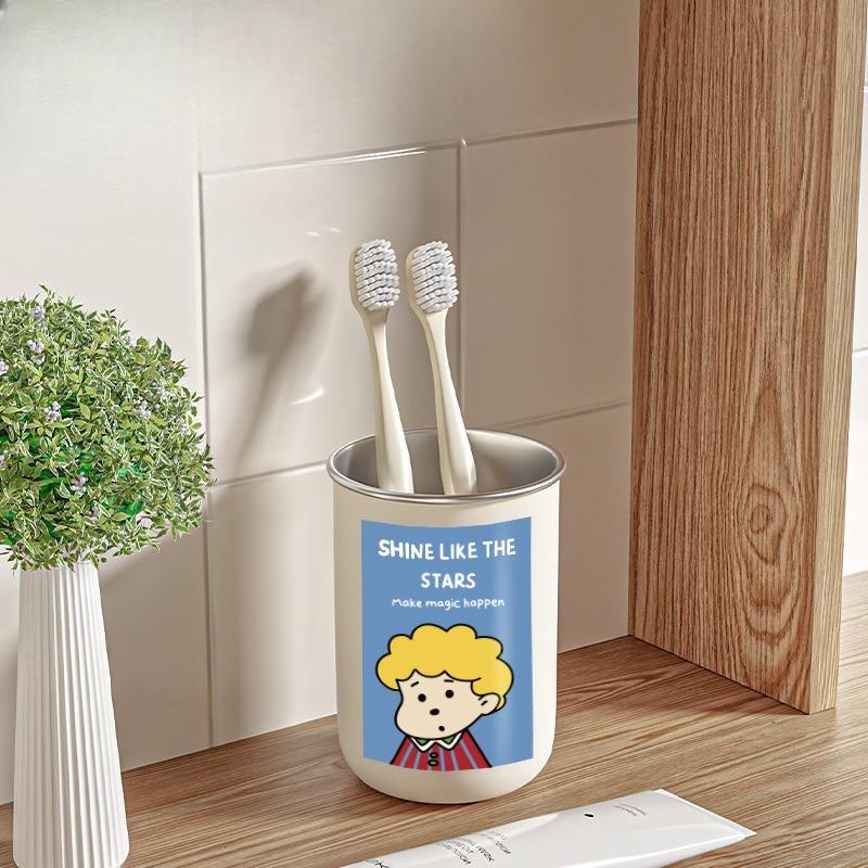 304 Stainless Steel Water Cup, Tooth Cup, Mouthwash Cup, Multi-purpose Cup, Magnetic Toothbrush Cup, Washbasin Cup Gift