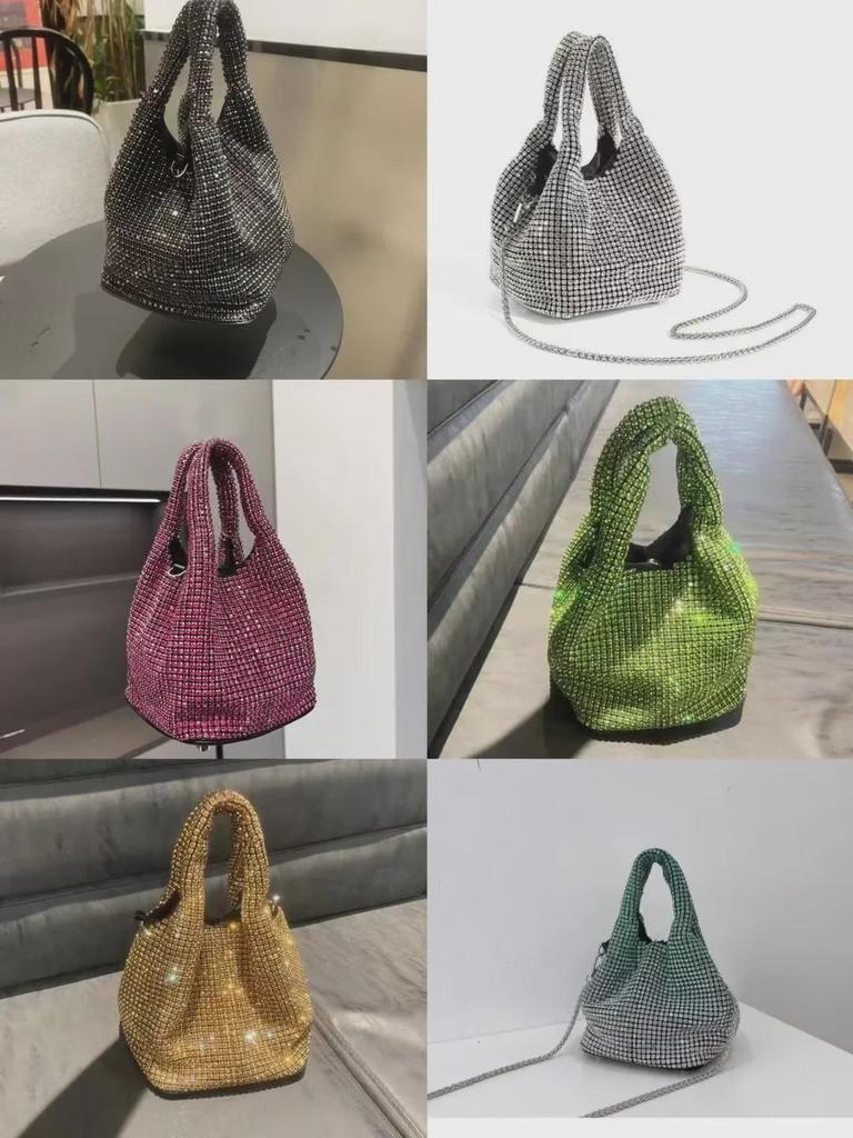 Women's High-End Diamond Clutch Handbag: Elegant Evening Accessory