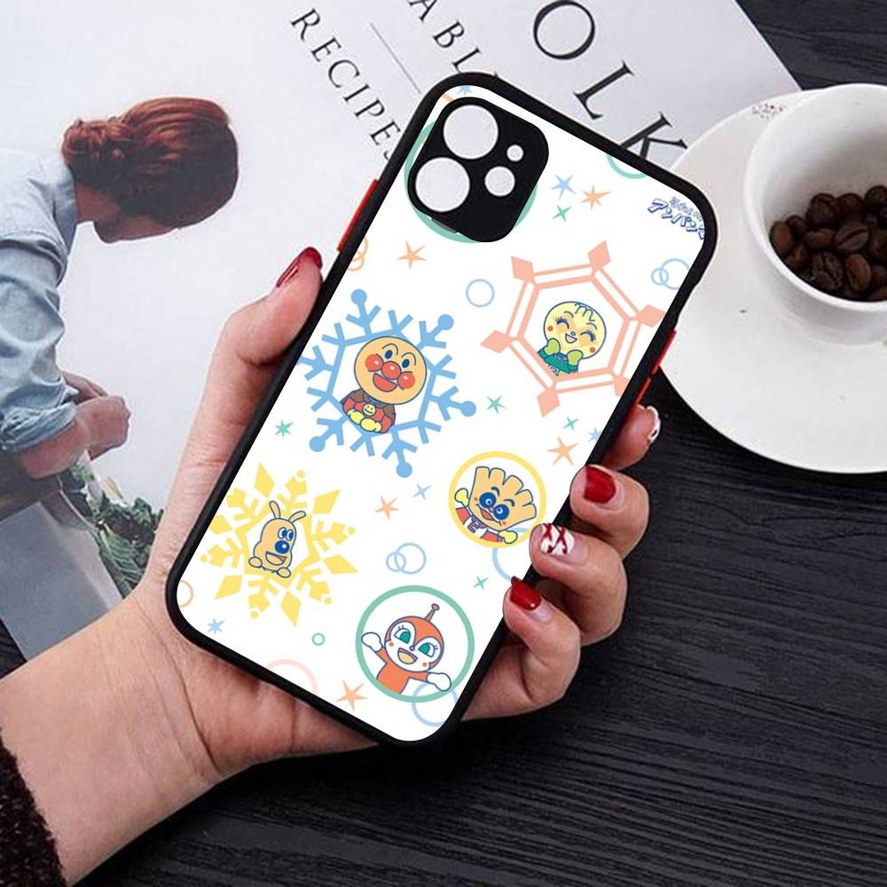 Cartoon Cute Fashion A-anpanmanes Matte Transparent Phone Cover For IPhone Case 16 15 14 13 12 11 Pro Max X XS Max Plus