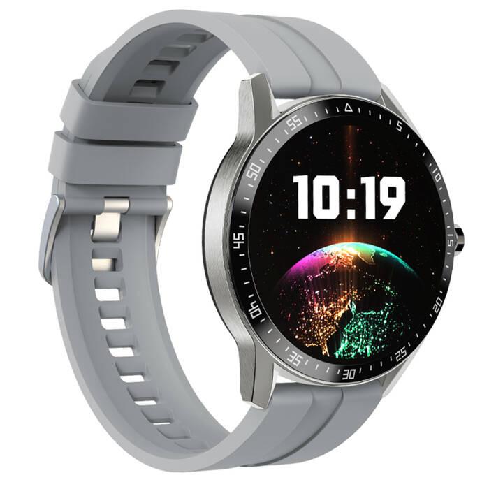 Smartwatch Męski G. Rossi Sw018-2 Silver/Gray (Sg012B) Własne Tarcze