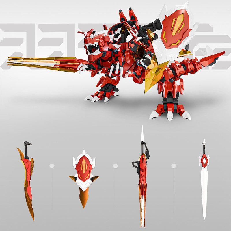 Xiwan She Lj002 Feathered King Dragon Mecha Assembly Model Collect Ornaments Surprise Gifts Action Figures Posable Toy