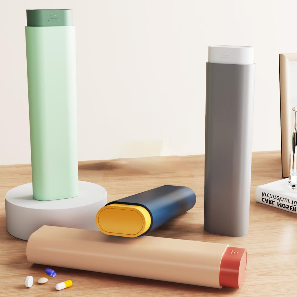 Aufbewahrungsbox Tragbar Medizinaufbewahrung Medikamentendosierer Box Minimalistisch 7-Tage Medikamentendosierer Für Täglichen Gebrauch Reisen Zuhause