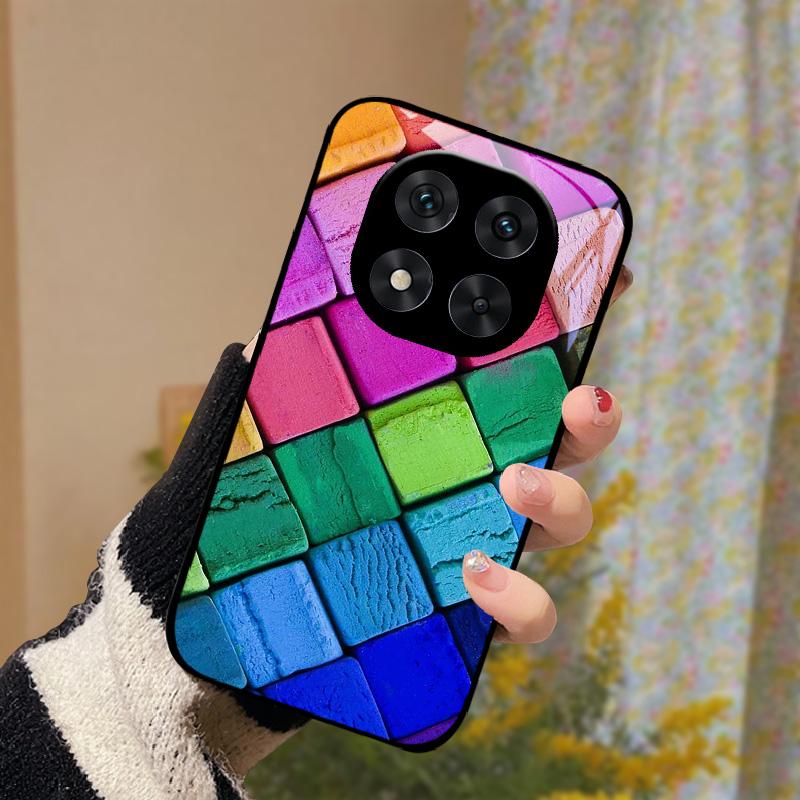 Pro Poco X5 / X6 / X7 Pouzdro Tvrdý PC Tvrzené Sklo Kryt Telefonu Pro Xiaomi Poco X7 Pro 5G Módní Luxusní Skleněné Ochranné Skořápky