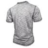 Sommer Herren Henley Kragen T-Shirts Mode Patchwork Kurzarm Lässige Tees Tops Herren