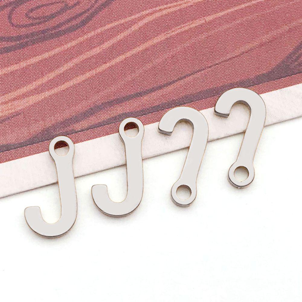 Stainless Steel 26 English Letter Pendant Charm for DIY Bracelets and Necklaces