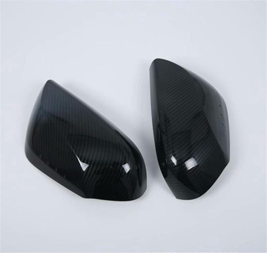 ABS Carbon Fiber Look Side Door Rearview Mirror Cover Trim For Toyota Camry 2018
