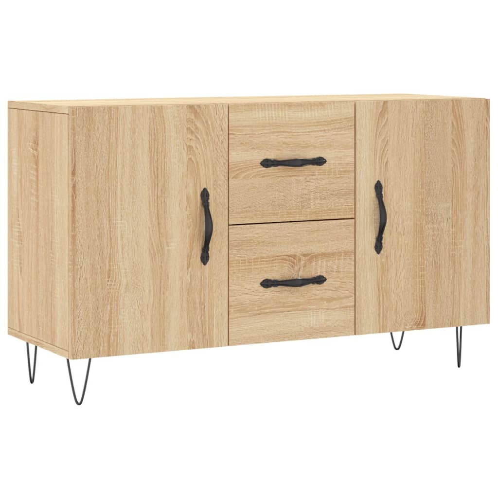 Vidaxl Komoda, Dąb Sonoma, 100X36X60 Cm, Materiał Drewnopochodny