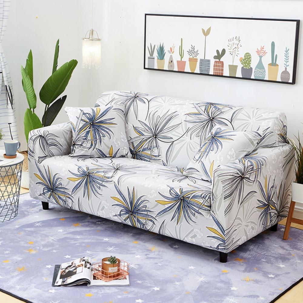 Stretch Sofaschutz Vollbezug Rutschfest mit Kissenbezug für Vintage Sessel Elastischer Couchbezug
