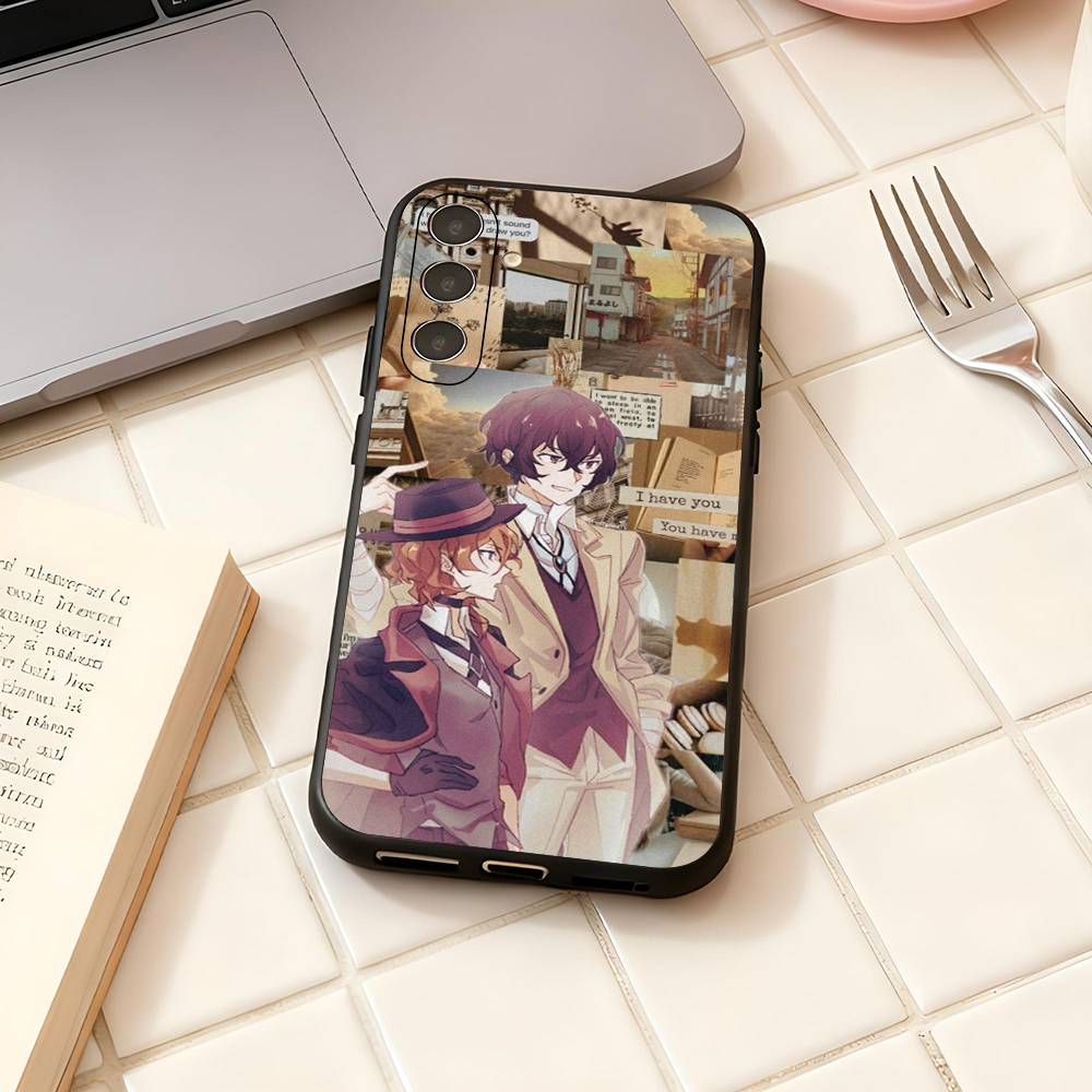Japan Anime Bungou Stray Dogs Dazai Osamu For Samsung Galaxy S23 S24 S25 Ultra S22 Plus S21 Black Soft Case Waterproof Soft Case