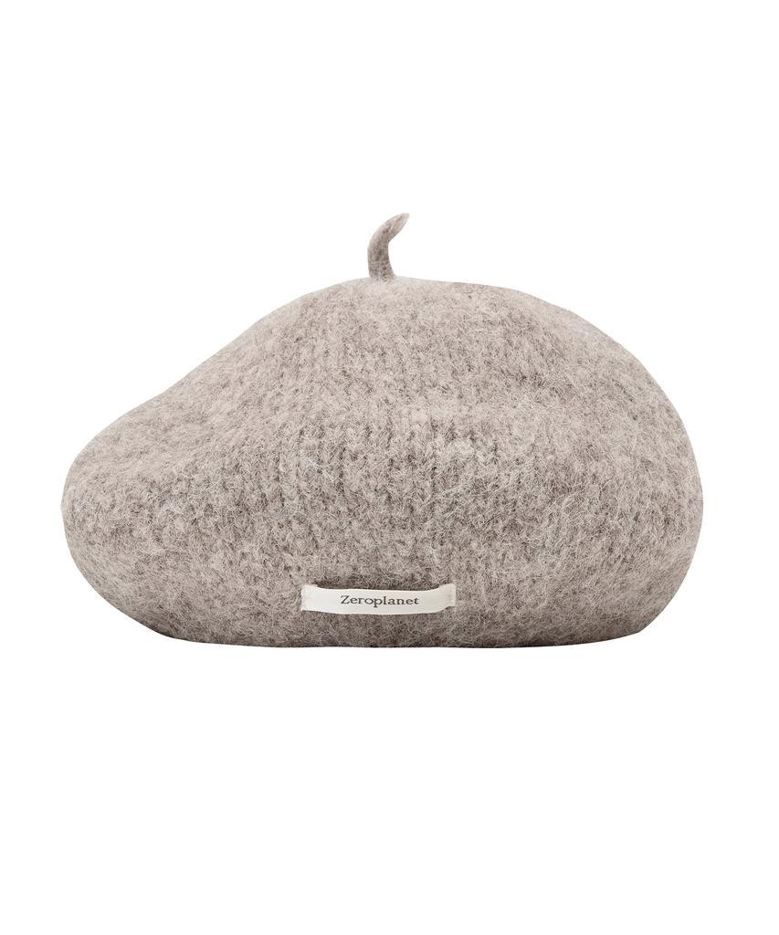ZEROPLANET Sage Angora Touch Beret [Oatmeal]