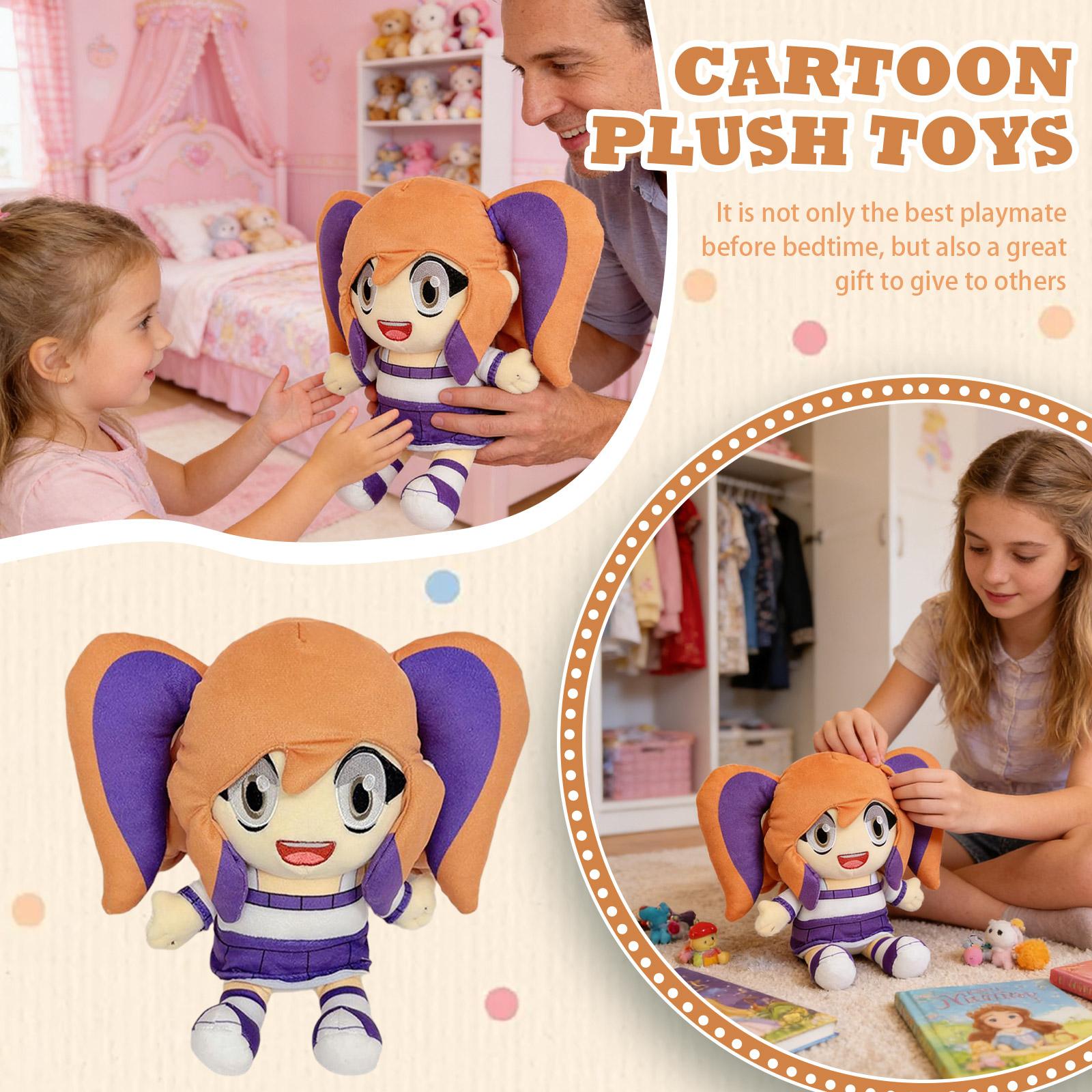 

Plush Doll, Toy Gift, Cartoon , Children s Rag Doll, Children s Gift Pillow One Size коричневий