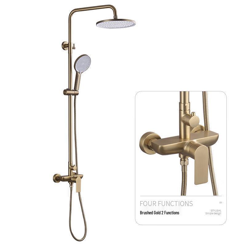 TLXT Brushed Gold Bathroom Shower System