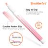 Shuttle Art Glitter Highlighter Pen Set Highlighter Pens with Chisel and Includes Clips for Card DIY and Perfect for and Cute and (10 Pens)