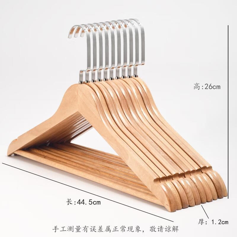 JINGRUIXIANG Vintage Wooden Hangers