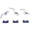 Seagull Figurine Composite Wood Iron Vivid Exquisite Seagull Seabird Statue for Desktop Décor