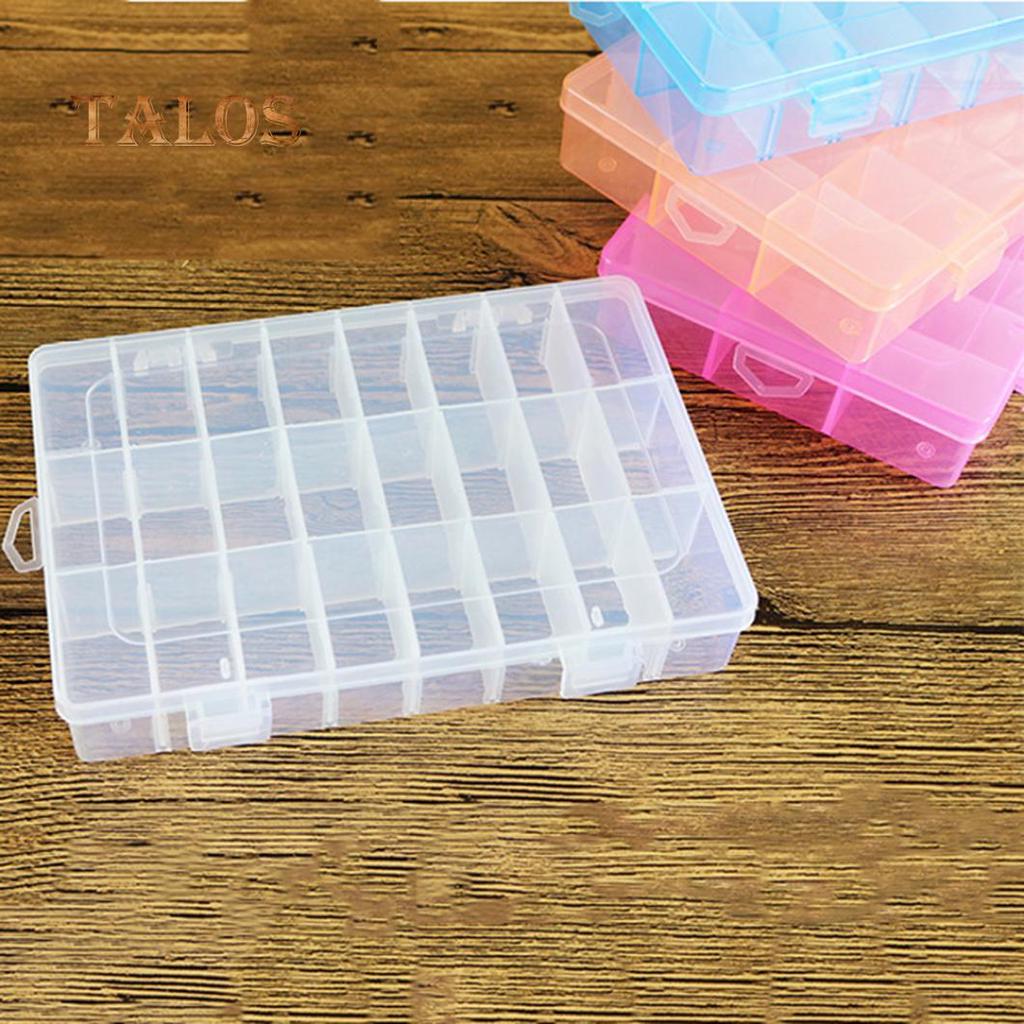 Storage 24 Plastic Detachable Compartment Box Container Jewelry Tool Case Fashion