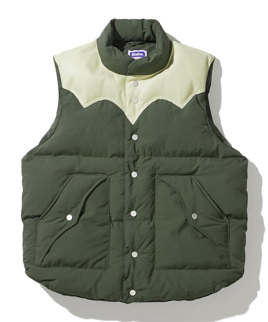 Knd 70S Wyo Padded Ski Vest Olive Khaki