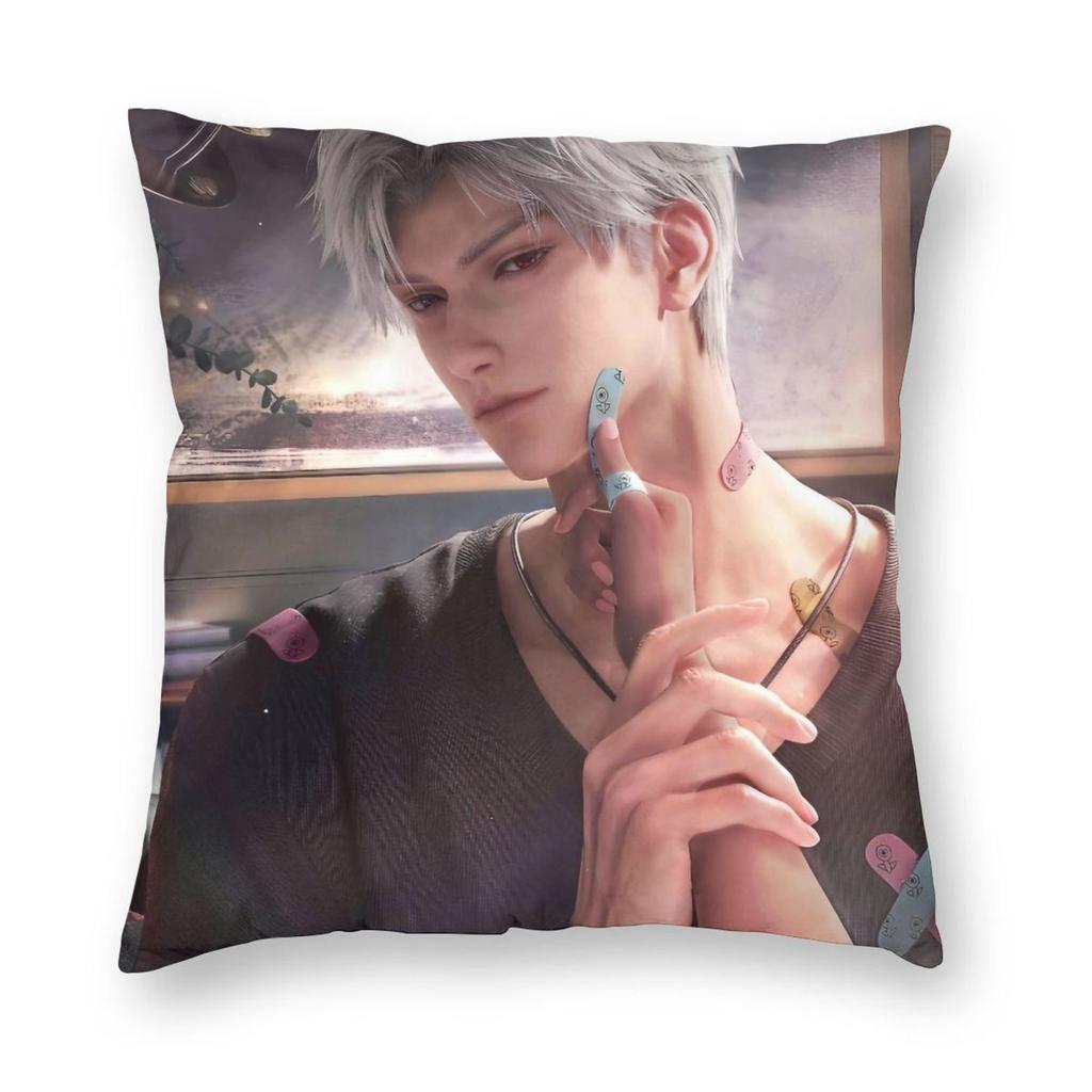 Love And Deepspace Rafayel Pillowcase Printing Polyester Cushion Cover Decor Pillow Case Cover Living Room Zippered 18''