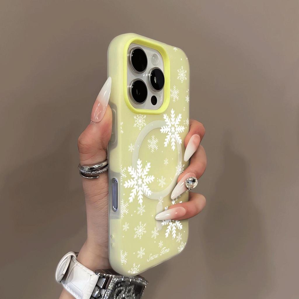 Magnetic Jelly 2-in-1 Mobile Phone Case for Apple 17PROMAX Large Hole Protective Case Cute Simple Trendy Brand Case