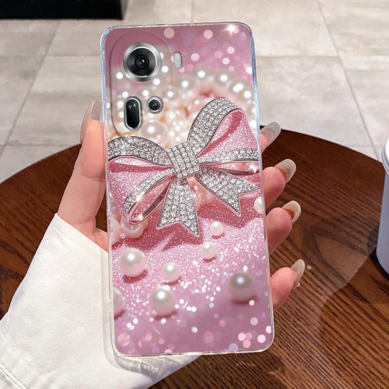 For Oppo Reno 11 5G Case Reno11 Pro 5G Capa Clear Silicone Shell For Reno10 Pro Plus Reno 10 Pro+ Soft TPU Cover Cute Cat Cases