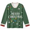 Women's Fashion Casual V-Neck Long Sleeve Printed Top