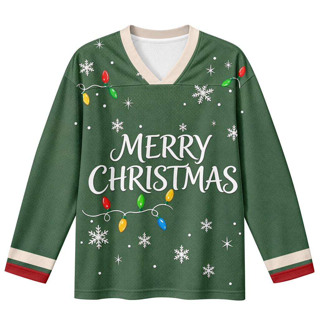Women's Fashion Casual V-Neck Long Sleeve Printed Top