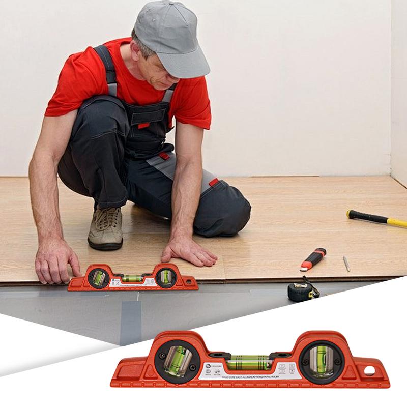 Magnetic Angle Finder Protractor Bubble Spirit Levels Aluminum Alloy Thickened Strong Magnetic Torpedo Ruler Angle Locator Tool