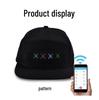 Bluetooth LED Light-Up Hat with English Display - Customizable Text Via Mobile App for Festivals and Performances