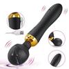 2023 Power Stick AV Vibrator Double Head 9-Speed Power G-Point Massager Vaginal Anal Stimulation Female Sex Toy Bullet