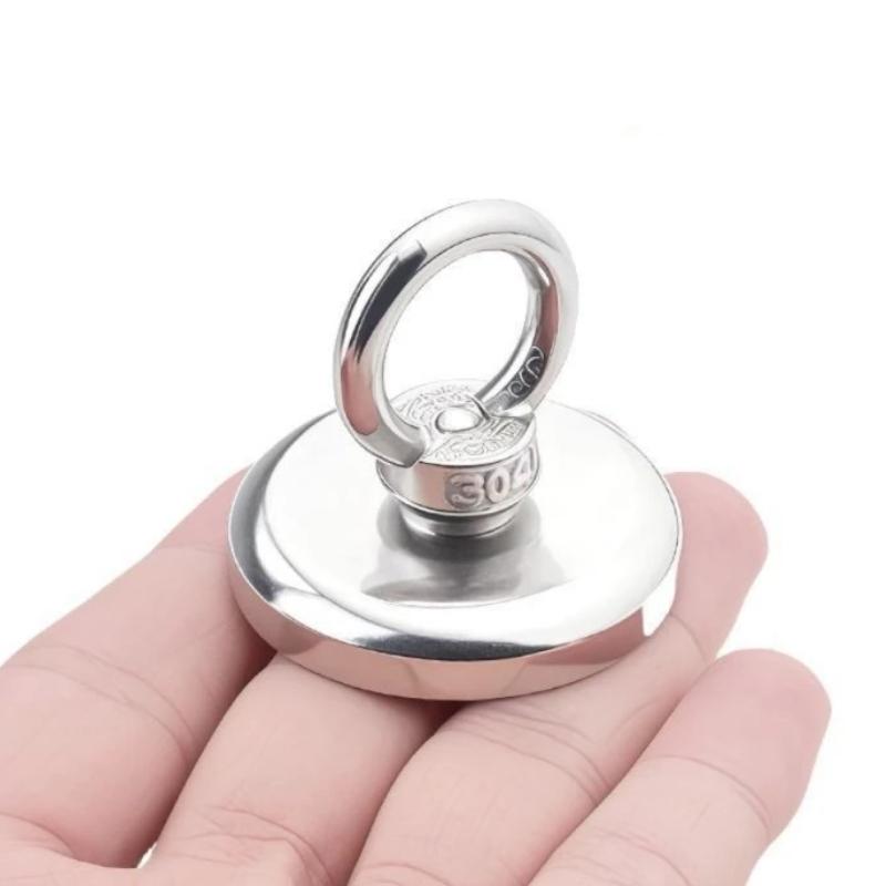 1Pcs N52 Heavy Duty Rare Earth Magnet D25/42Mm Super Strong Neodymium Fishing Magnet With Countersunk Hole Eyebolt