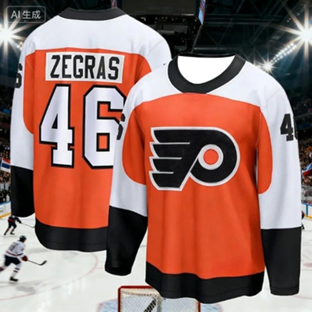 Kids New Fan Version Fashionable Classic Color Long-Sleeved Shirt Adult and Children's Ice Hockey Retro Sports Jerseys