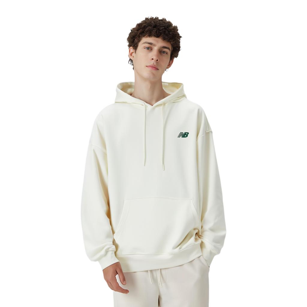 New Balance Sweatshirts Men's White Hooded Moderate Regular NCD42071-IV