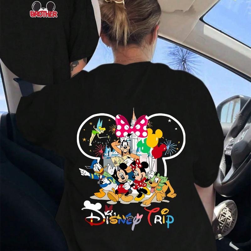 Character Print Womens Tshirt European and American Summer New Unisex and Women Couples Casual Street Wear